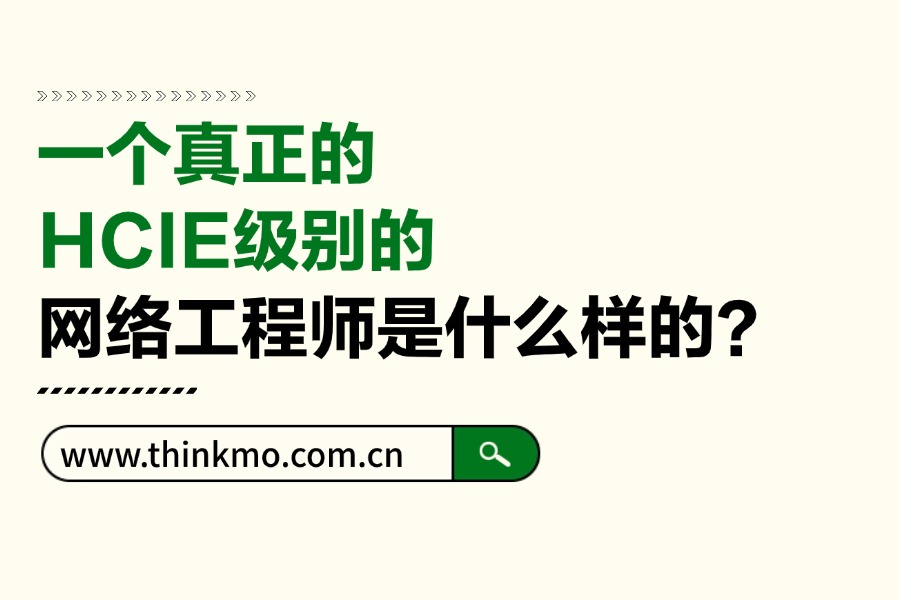一个真正的HCIE级别的网络工程师是什么样的?